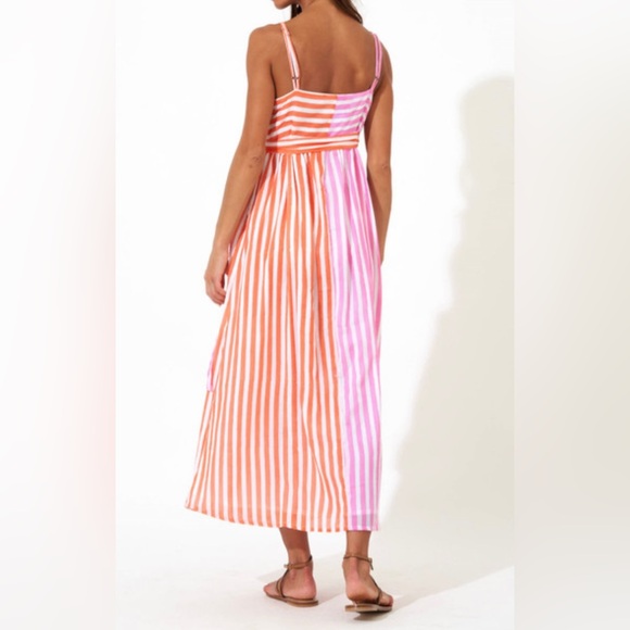 NWT Oliphant Sleeveless Wrap Dress Nassau Pink Size L - Picture 8 of 10